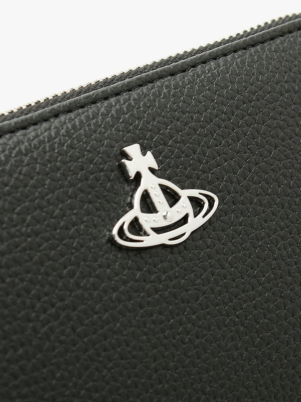 Johanna Vegan Black Zip Around Wallet