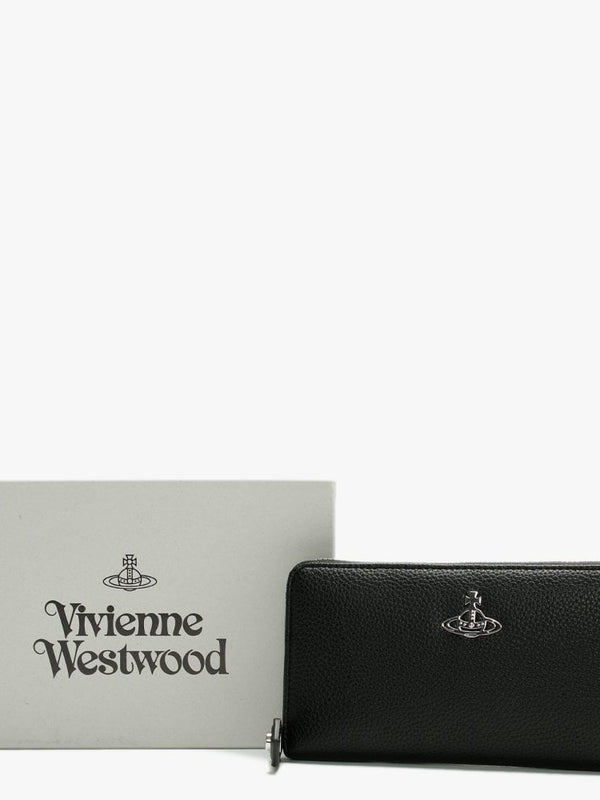 Johanna Vegan Black Zip Around Wallet
