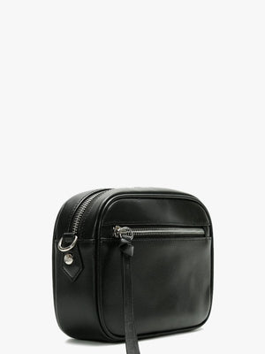 Anna Black Leather Camera Bag