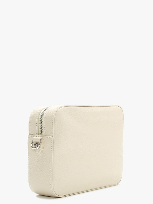 Johanna Beige Leather Cross-Body Bag