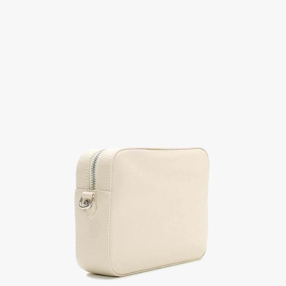 Johanna Beige Leather Cross-Body Bag