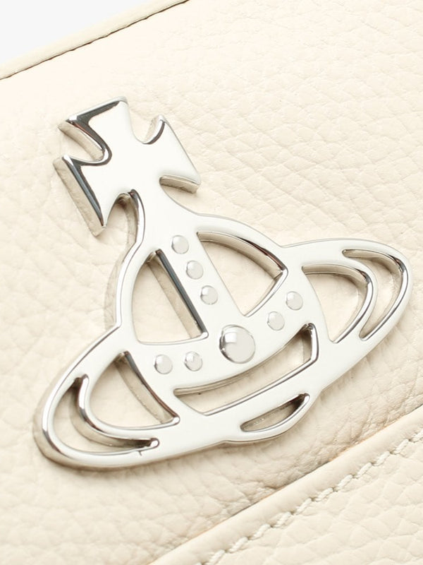 Johanna Beige Leather Cross-Body Bag