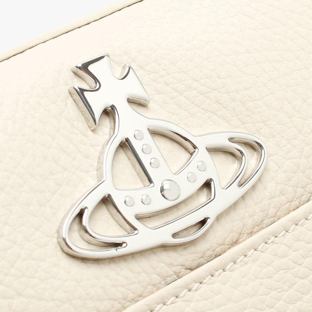 Johanna Beige Leather Cross-Body Bag