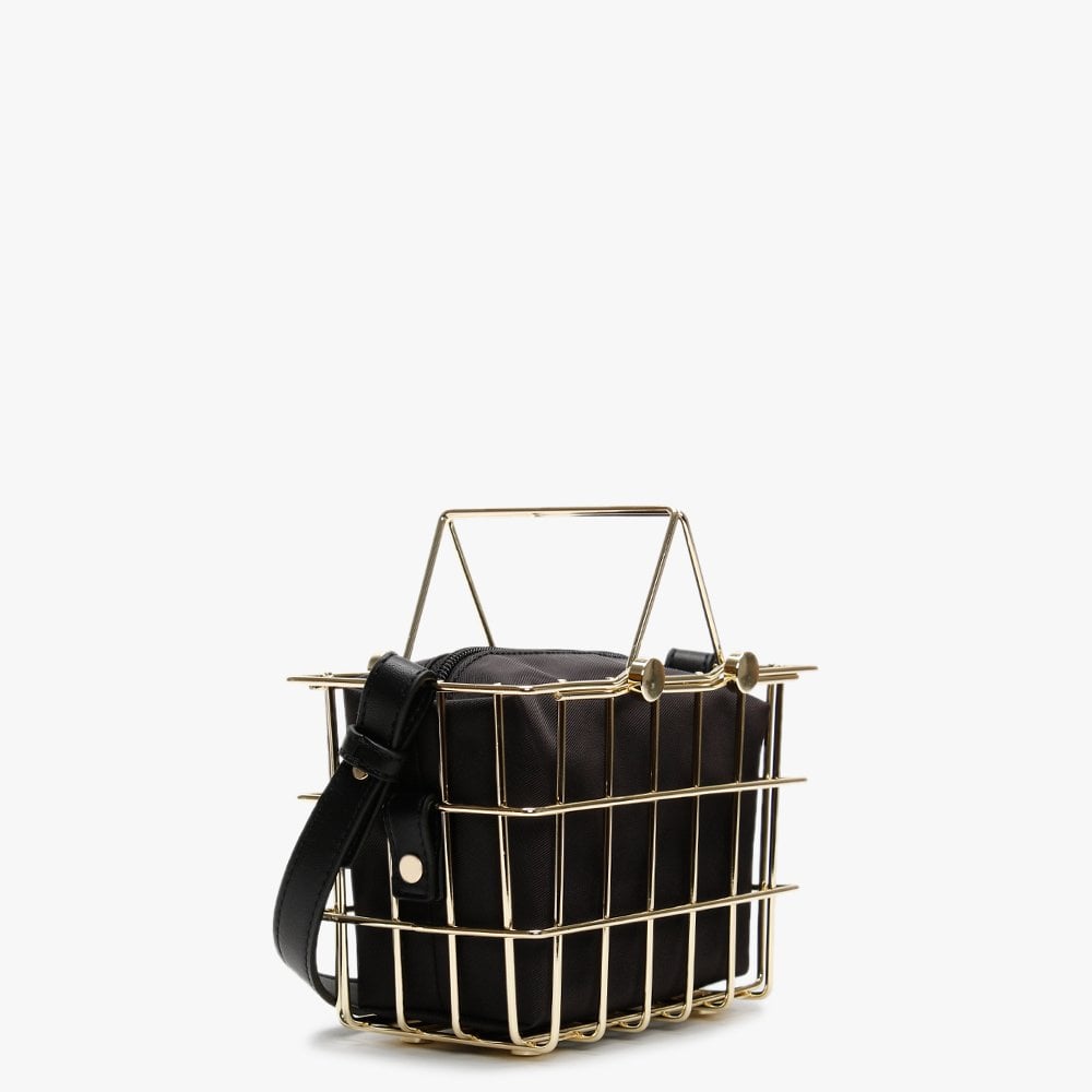 Cage Black Basket Bag