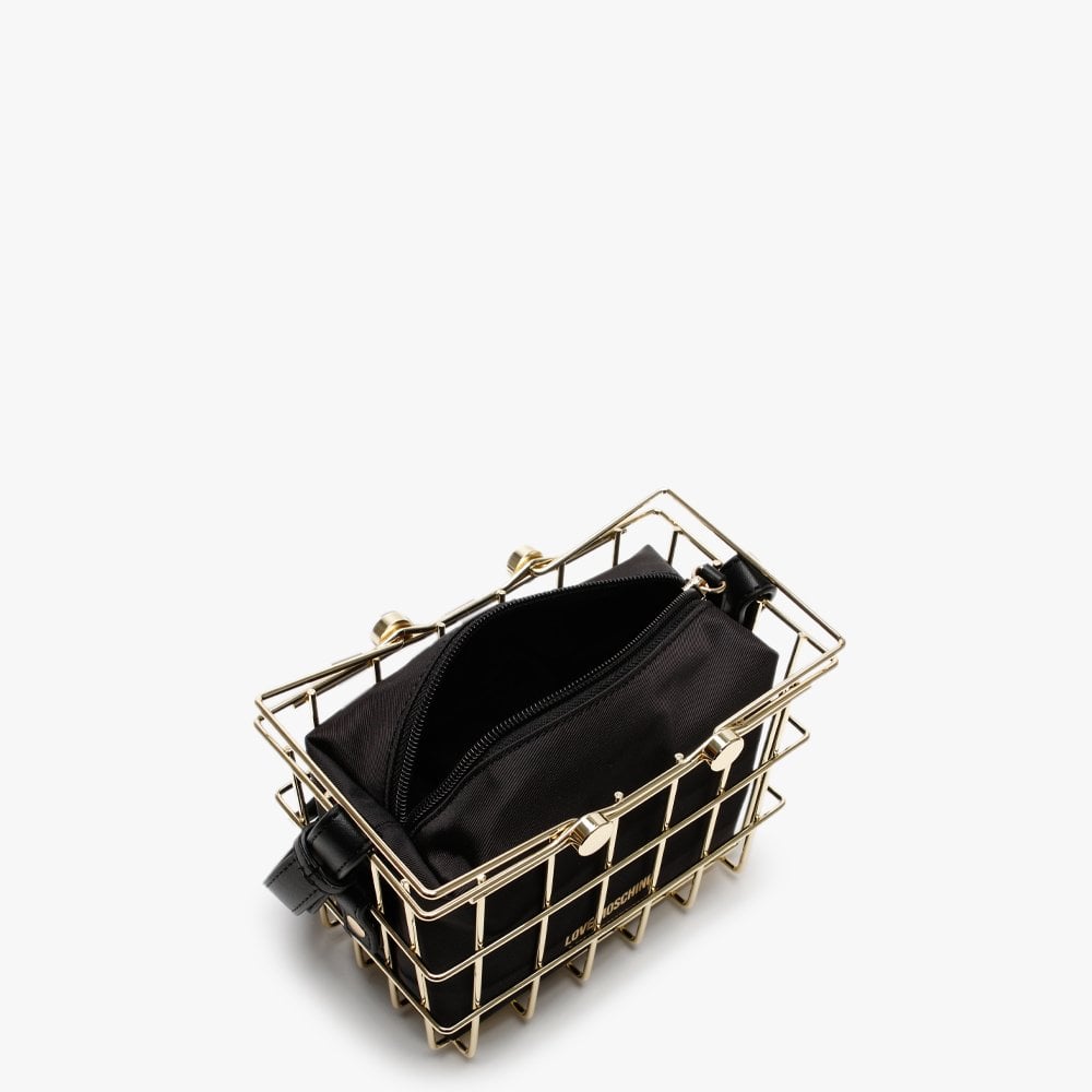 Cage Black Basket Bag