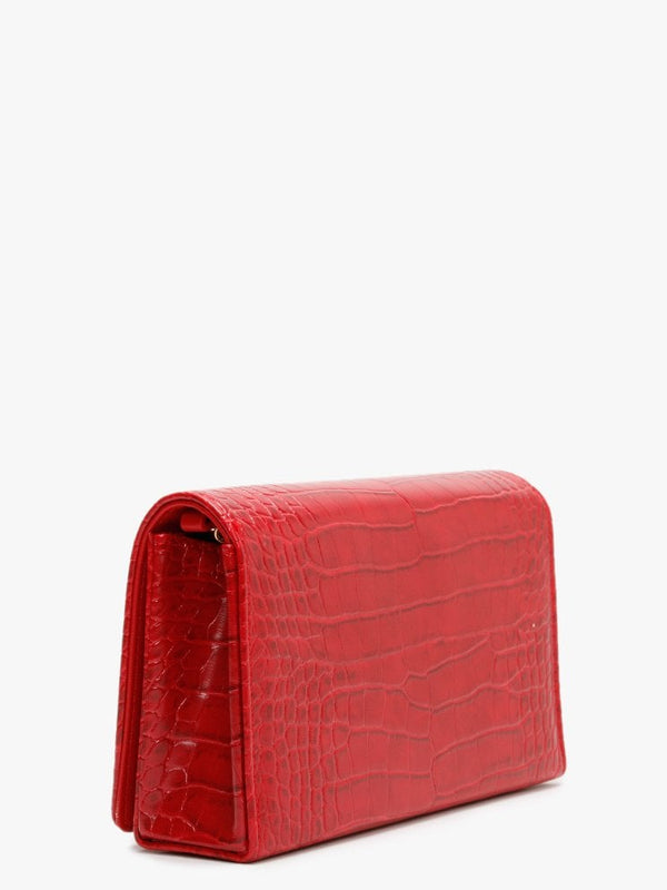 Croc Logo Red Cross-Body Bag