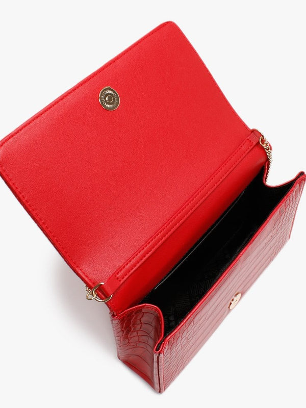 Croc Logo Red Cross-Body Bag