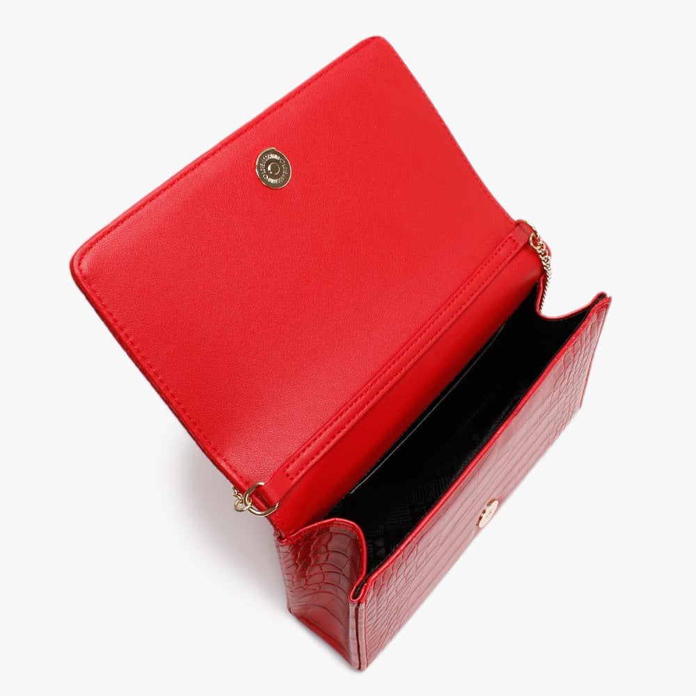 Croc Logo Red Cross-Body Bag