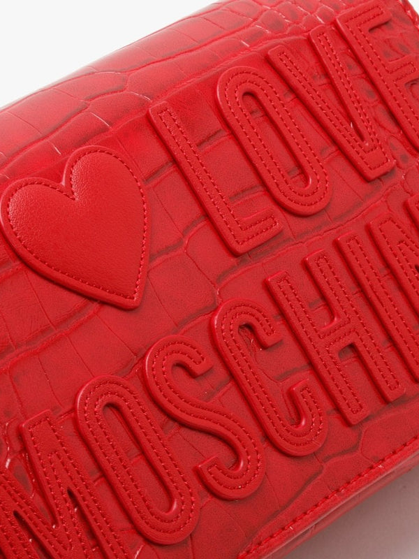 Croc Logo Red Cross-Body Bag