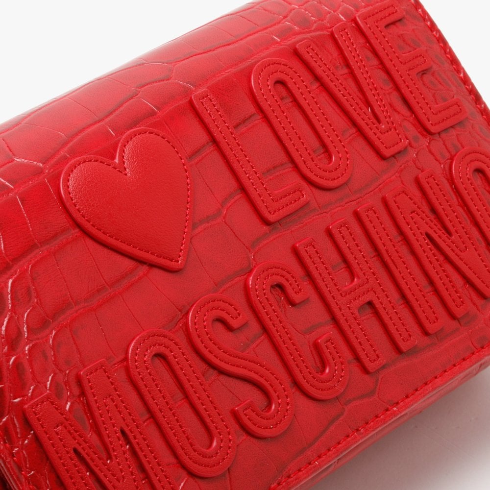 Croc Logo Red Cross-Body Bag