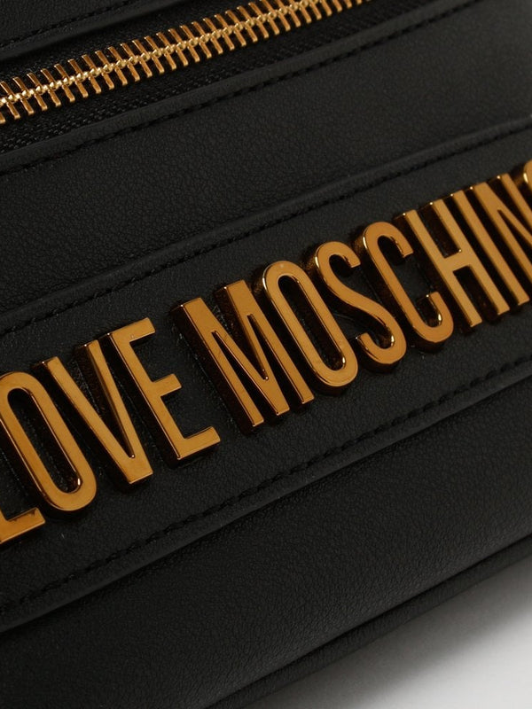 Double Zip Black Belt Bag