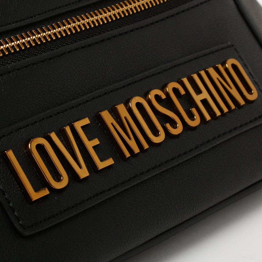 Double Zip Black Belt Bag