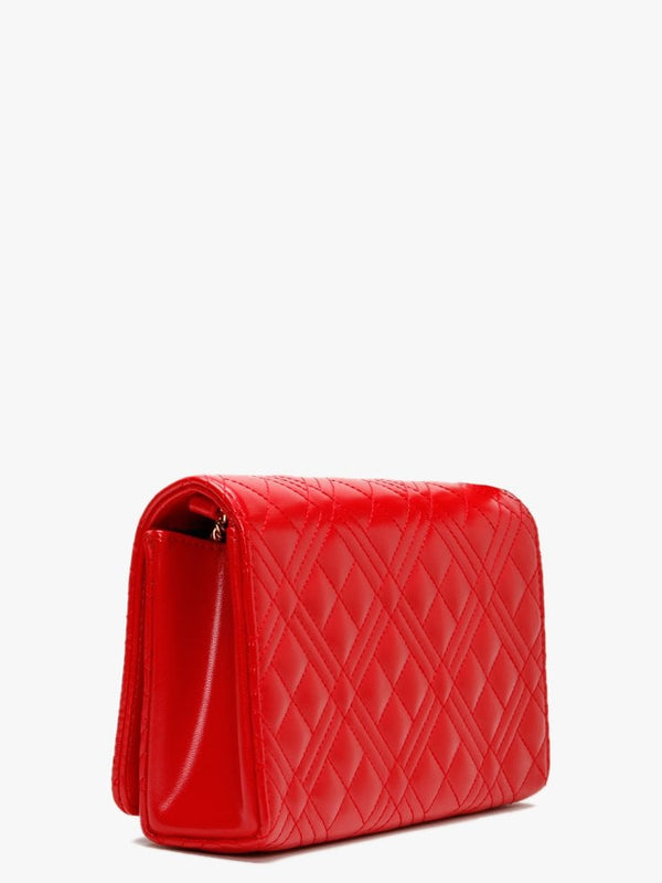 Diamond Check Red Evening Bag