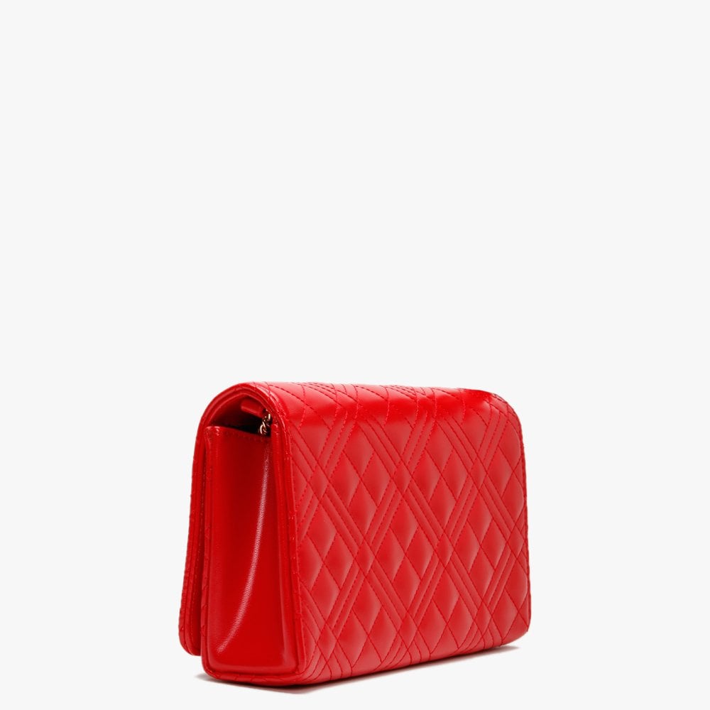 Diamond Check Red Evening Bag