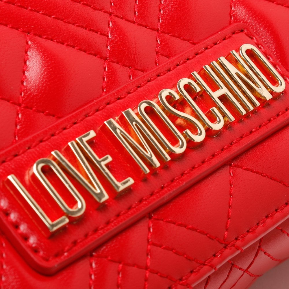 Diamond Check Red Evening Bag