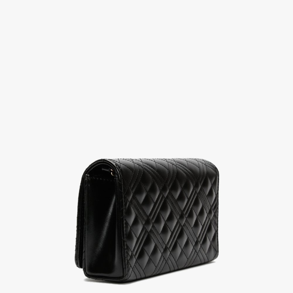 Diamond Check Black Evening Bag