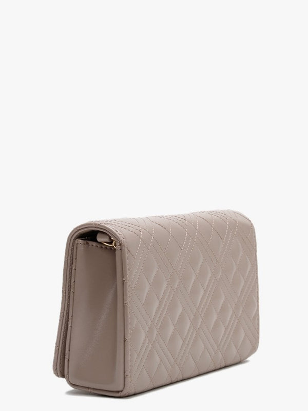 Diamond Check Taupe Evening Bag