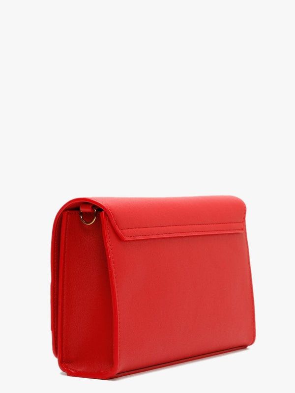 Square Chain Red Evening Bag