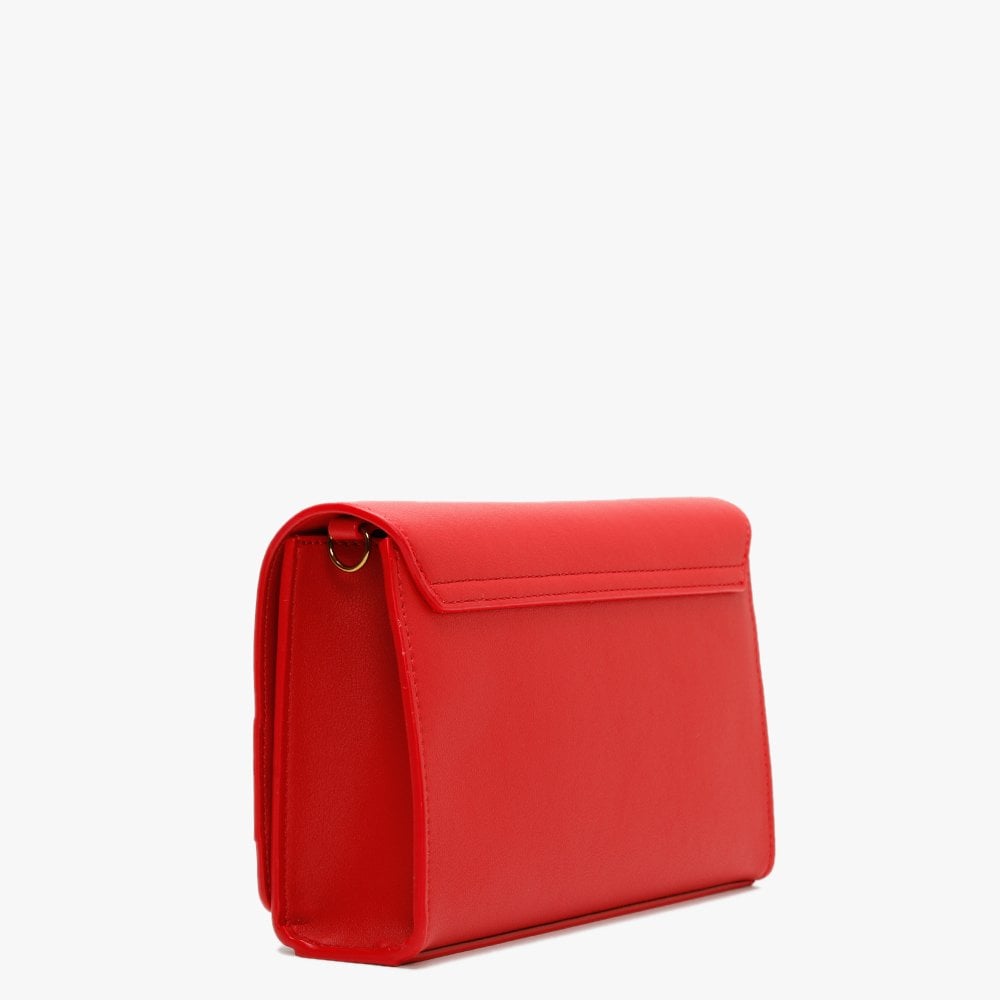 Square Chain Red Evening Bag