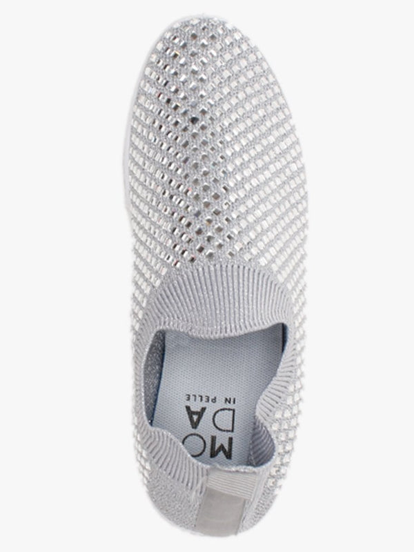 Beani Grey Diamond Embellished Trainers