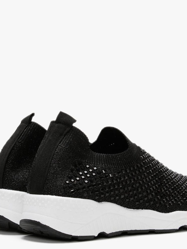 Beani Black Diamond Embellished Trainers