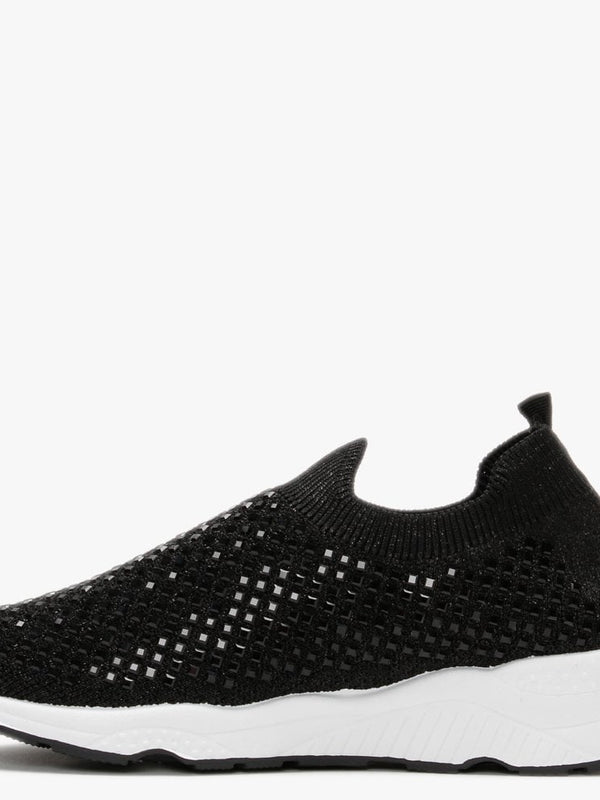Beani Black Diamond Embellished Trainers