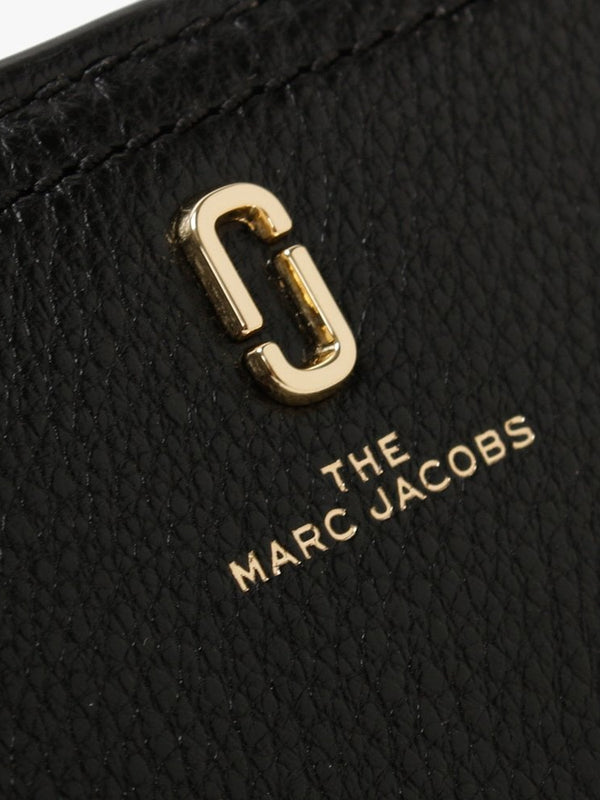 Softshot Black Leather Compact Wallet