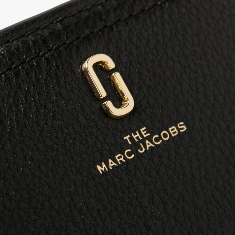 Softshot Black Leather Compact Wallet