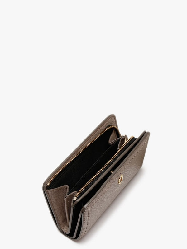 Softshot Cement Leather Compact Wallet