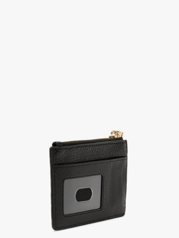 Softshot Top Zip Black Leather Multi Wallet