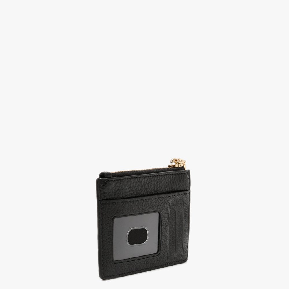 Softshot Top Zip Black Leather Multi Wallet
