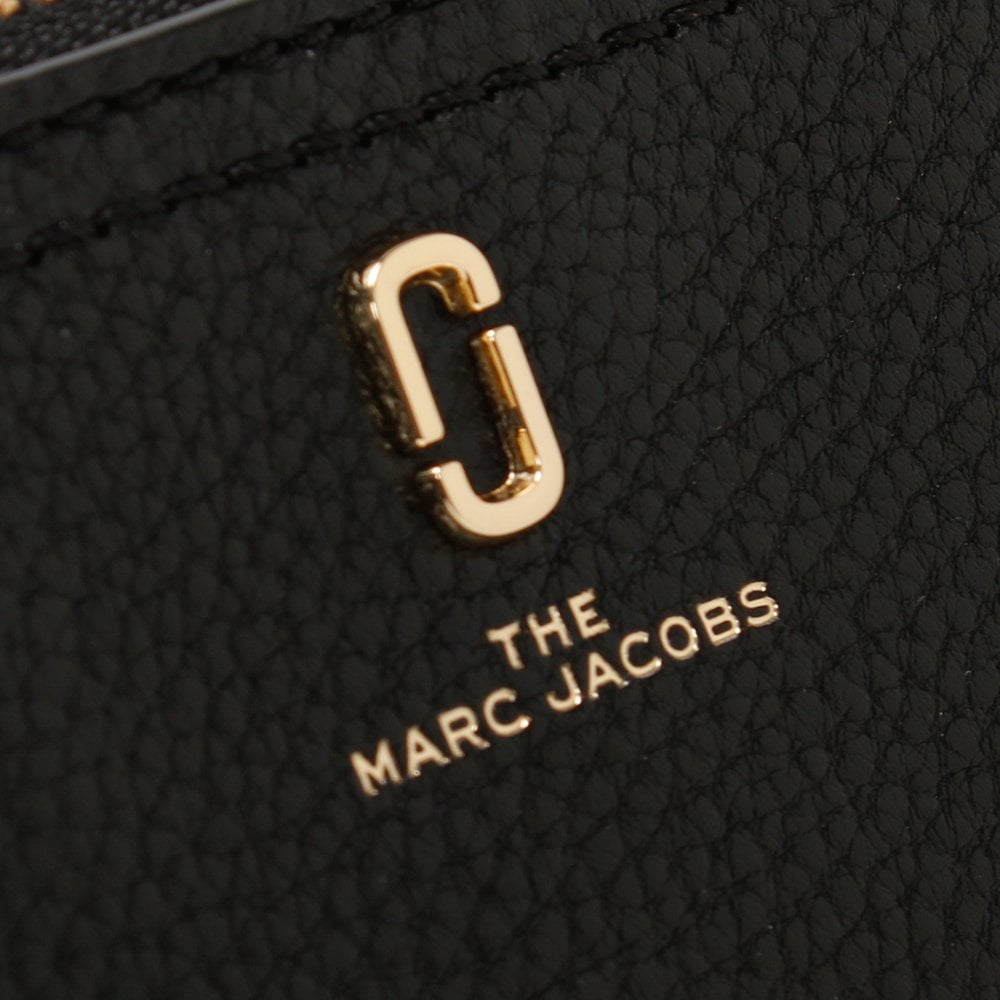 Softshot Top Zip Black Leather Multi Wallet