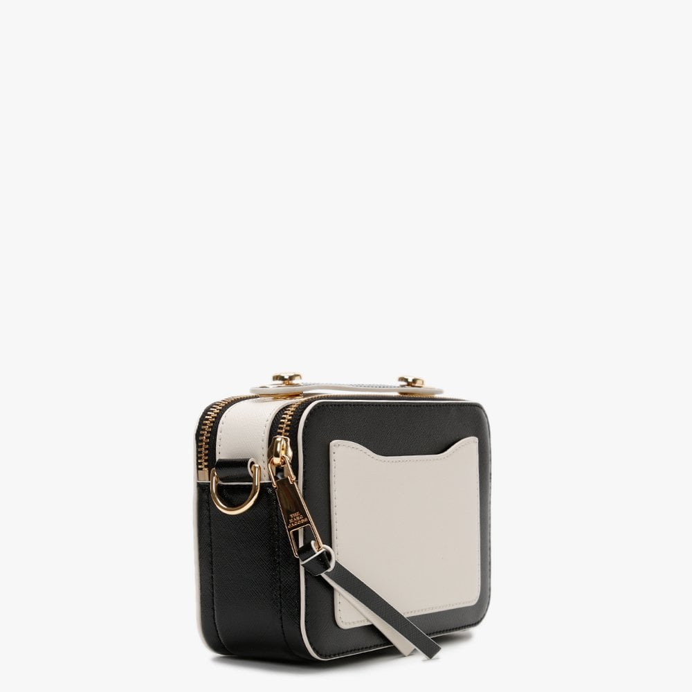 Large Snapshot Black Leather Camera Bag