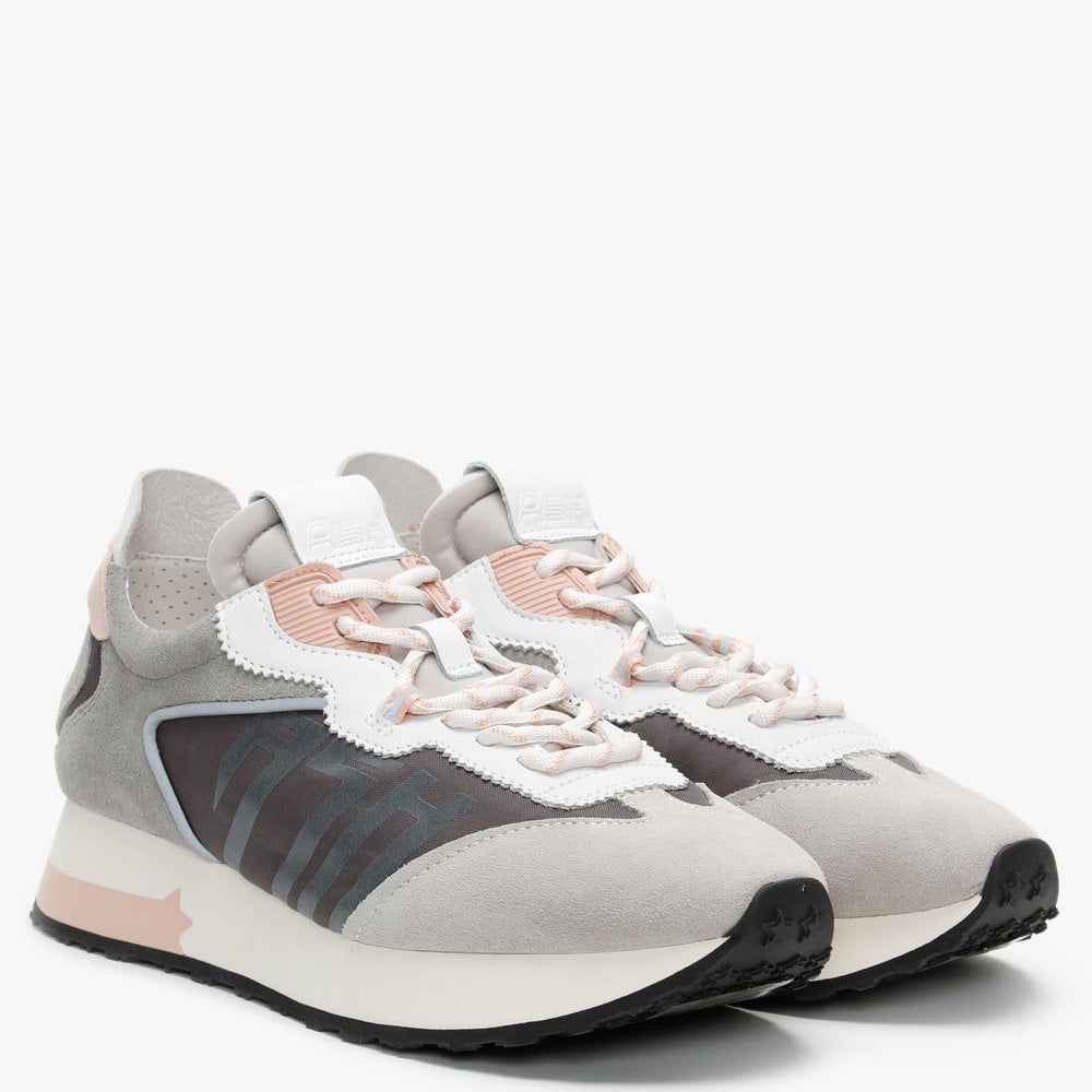Tiger Light Grey White Nude Trainers