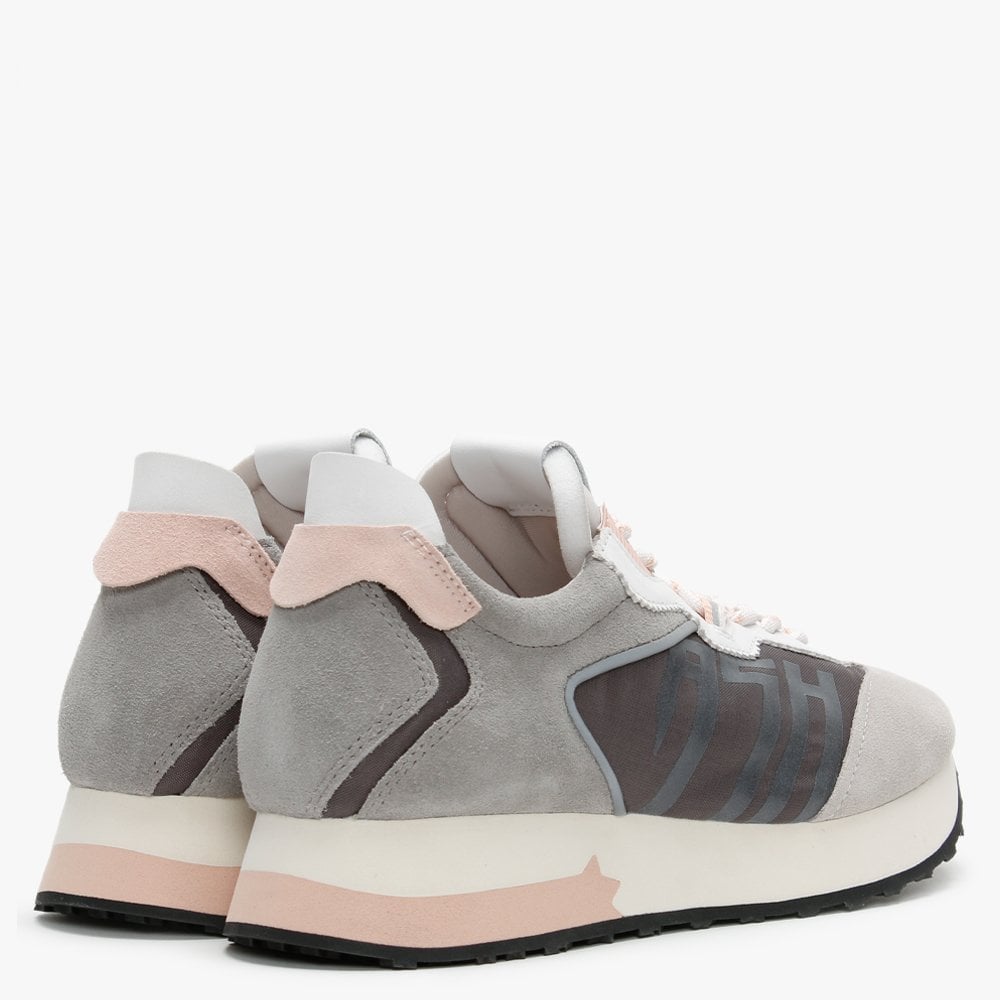 Tiger Light Grey White Nude Trainers