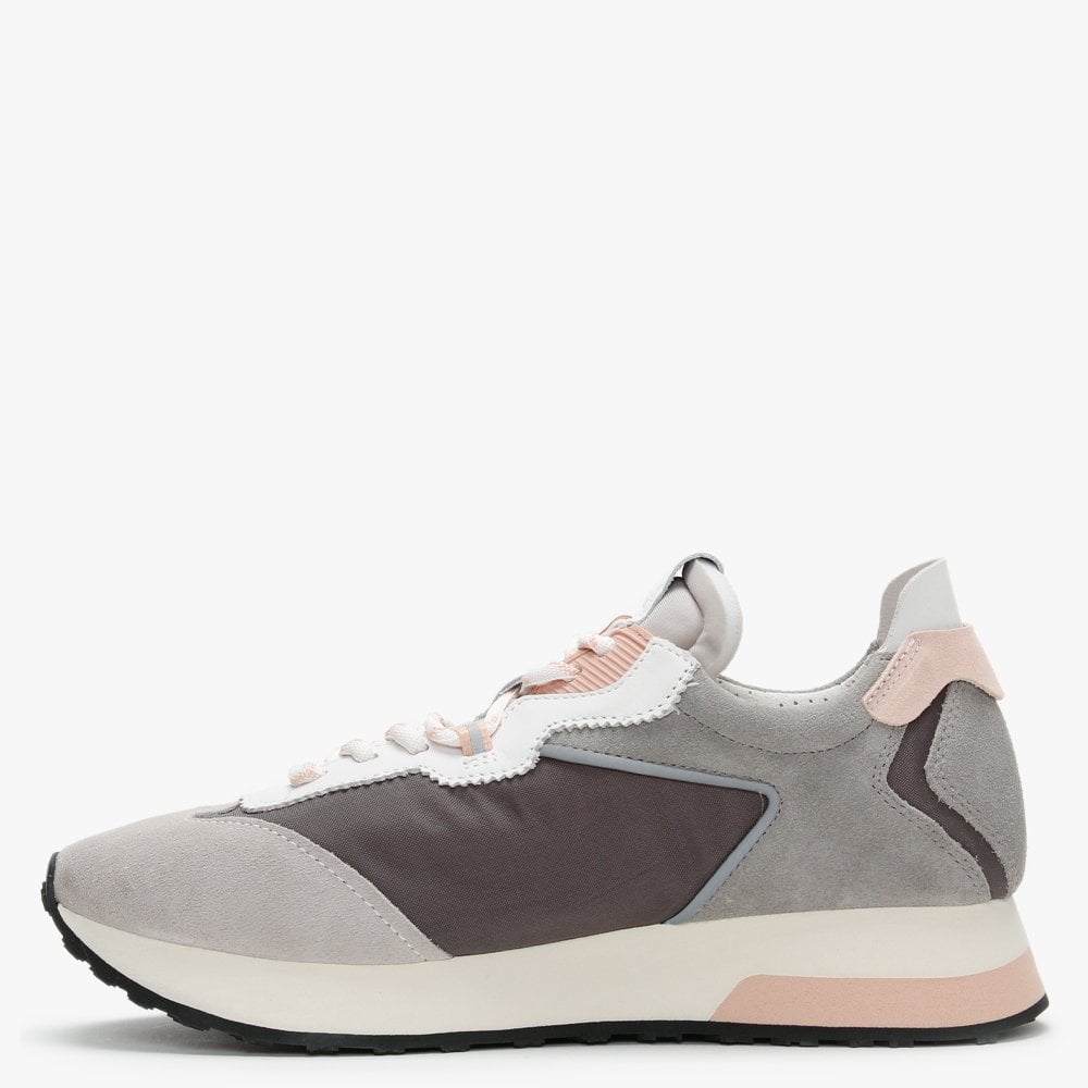 Tiger Light Grey White Nude Trainers
