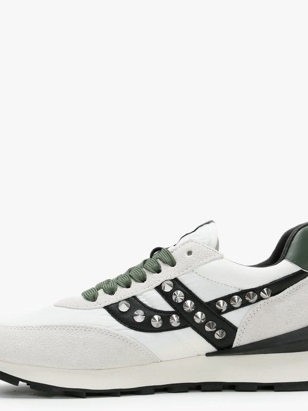 Spider Studs Off White Black Light Aviator Trainers