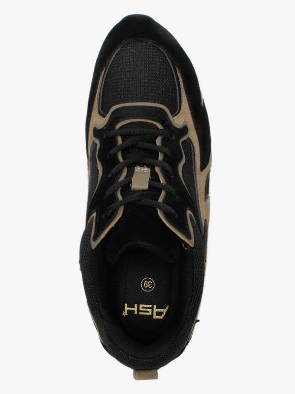 Lotus Black Wild Suede Trainers