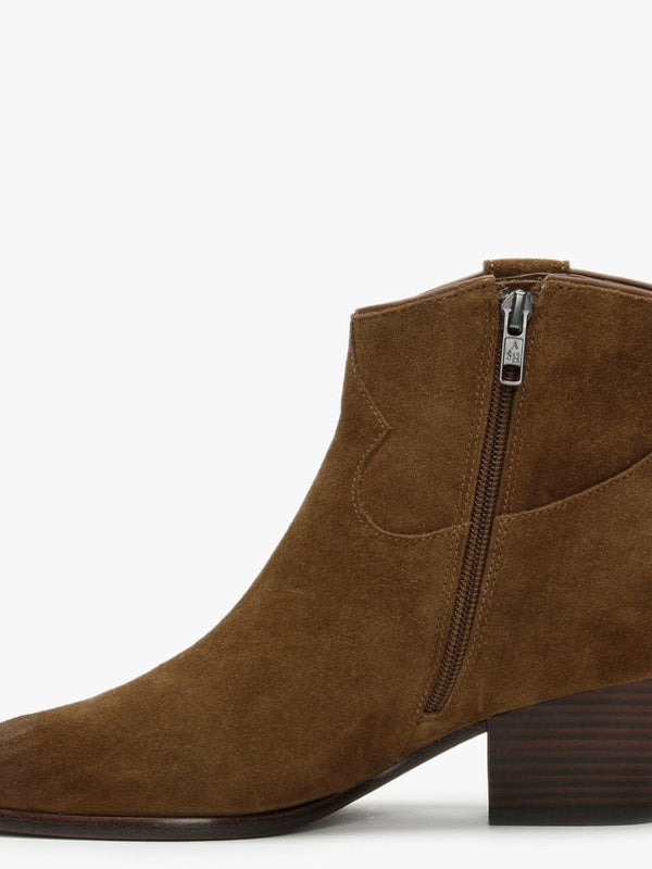 Houston Russet Suede Western Boots