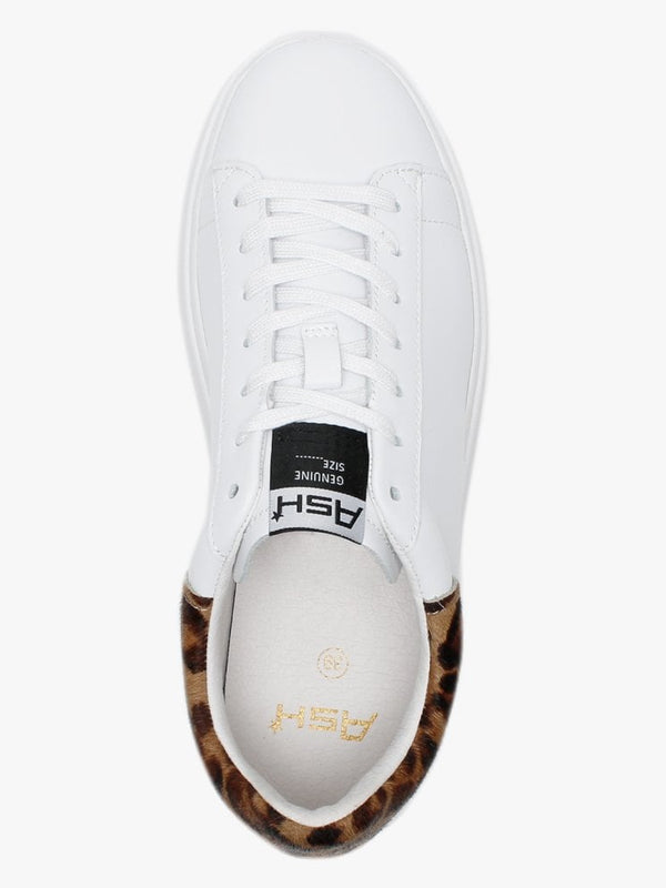 Moby White Leopard Trainers
