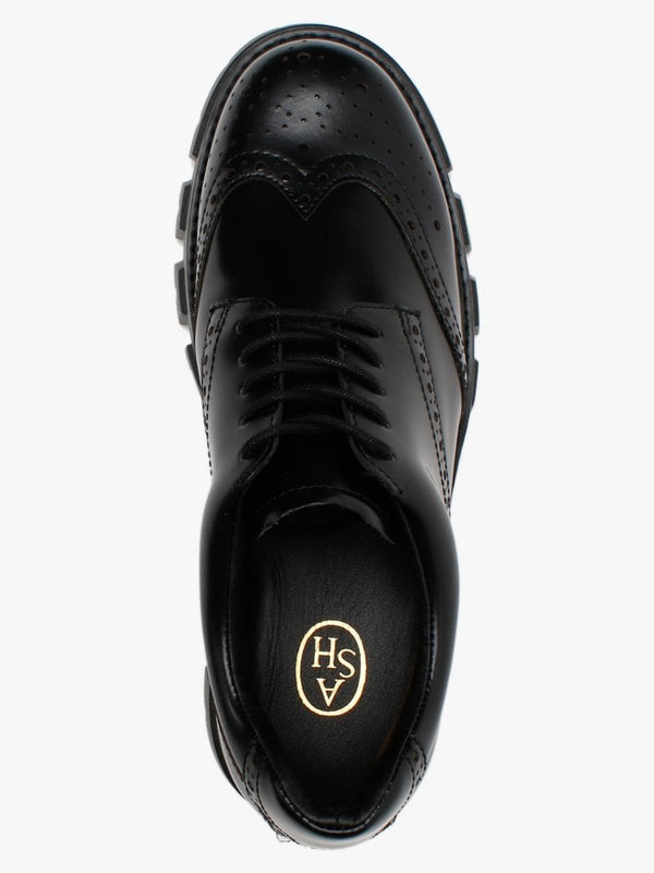 London Black Leather Lace Up Brogues
