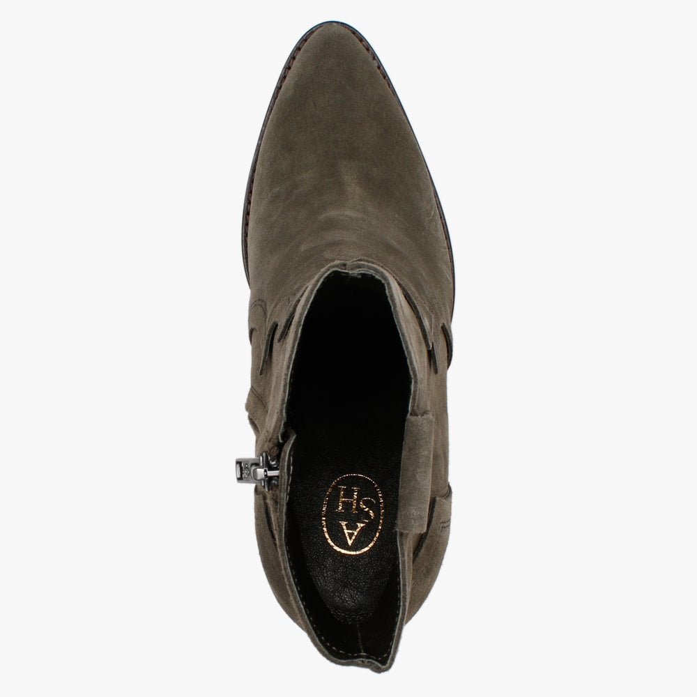 Esquire Aviator Suede Western Ankle Boots