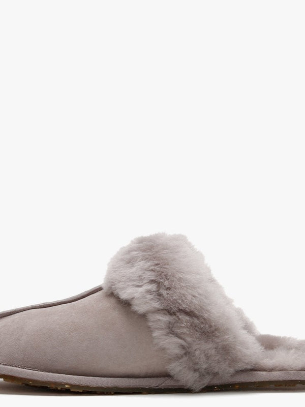 Opal Double-Face Sheepskin Closed Mule Slippers