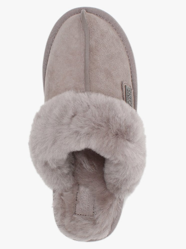 Opal Double-Face Sheepskin Closed Mule Slippers