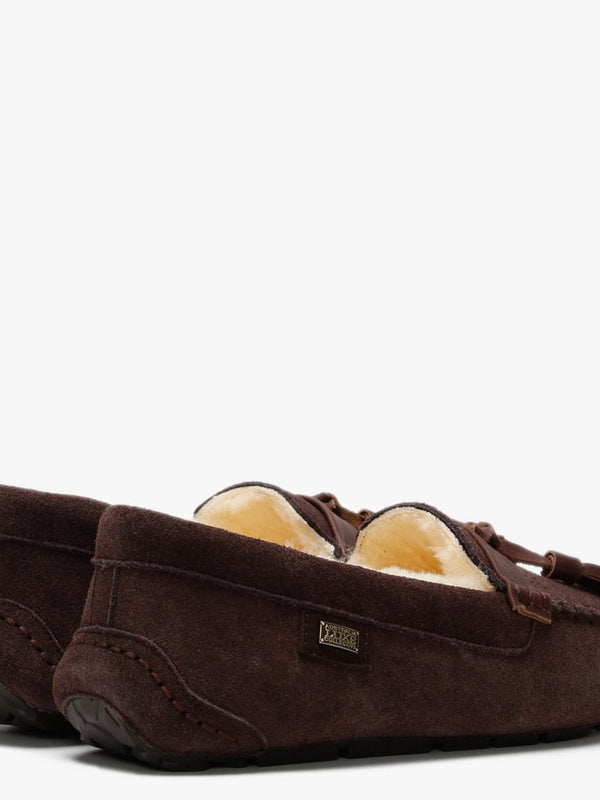 Patrese Brown Double-Face Sheepskin Slippers
