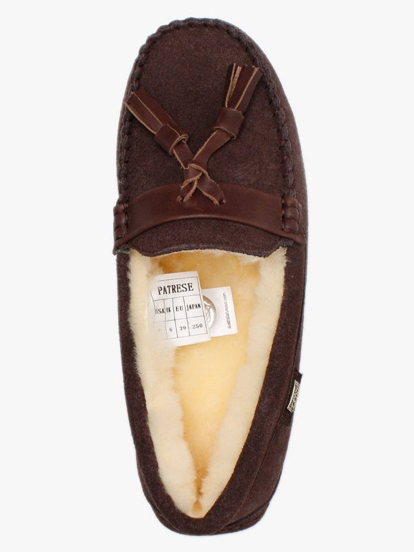 Patrese Brown Double-Face Sheepskin Slippers