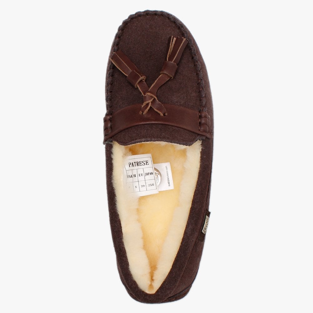 Patrese Brown Double-Face Sheepskin Slippers
