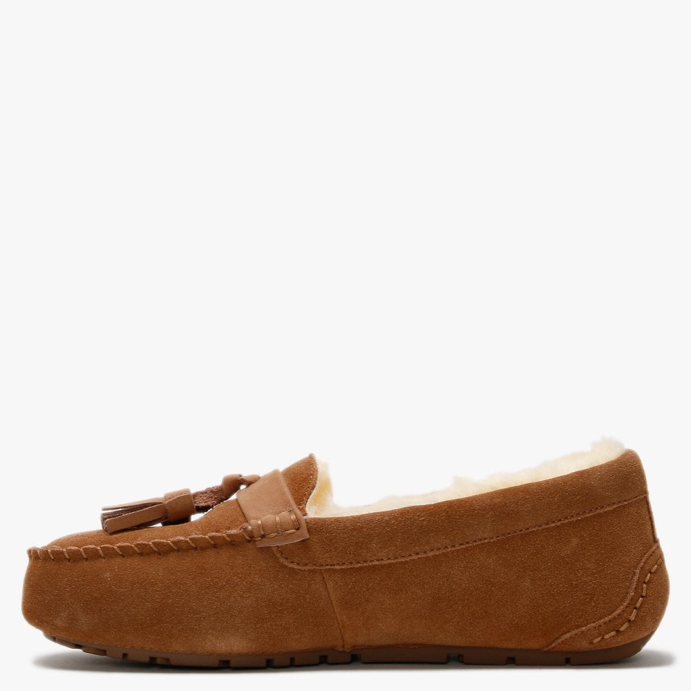 Patrese Tan Double-Face Sheepskin Slippers