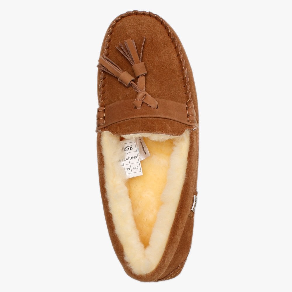 Patrese Tan Double-Face Sheepskin Slippers