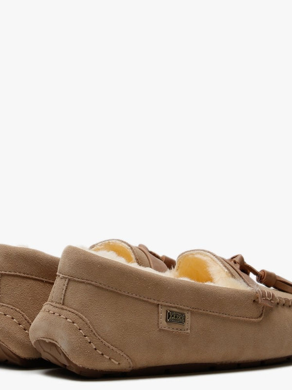 Patrese Beige Double-Face Sheepskin Slippers